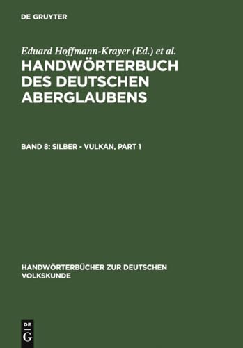 9783110065961: Silber - Vulkan (Handwrterbcher Zur Deutschen Volkskunde)