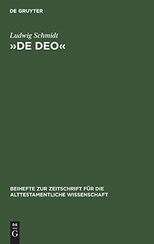 De Deo: Studien zur Literarkritik und Theologie des Buches Jona, des Gesprächs zwischen Abraham u...