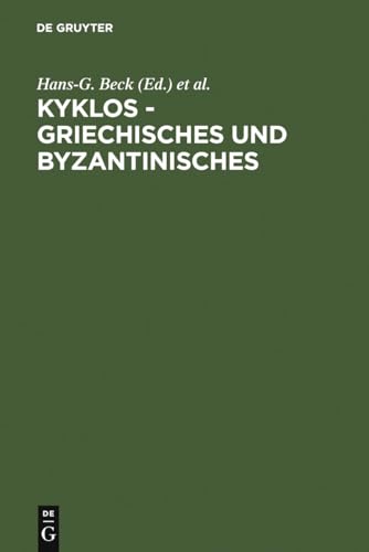 Beispielbild fr Kyklos - Griechisches Und Byzantinisches: Rudolf Keydell Zum 90. Geburtstag (Festschrift Keydell) zum Verkauf von Zubal-Books, Since 1961