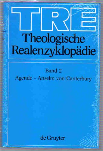 Beispielbild fr Theologische Realenzyklopdie / Agende - Anselm von Canterbury zum Verkauf von Buchpark