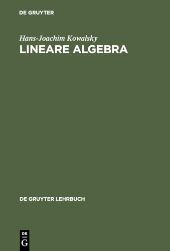 9783110074093: Lineare Algebra (de Gruyter Lehrbuch)