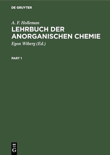 Beispielbild fr Lehrbuch der anorganischen Chemie zum Verkauf von DER COMICWURM - Ralf Heinig