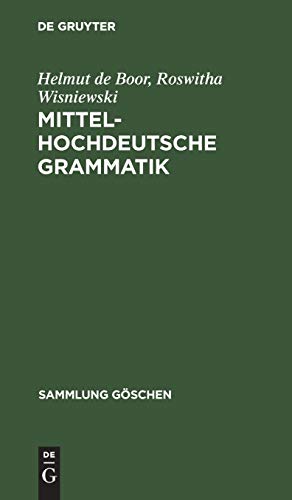 9783110076394: Mittelhochdeutsche Grammatik: 2209 (Sammlung Gschen)