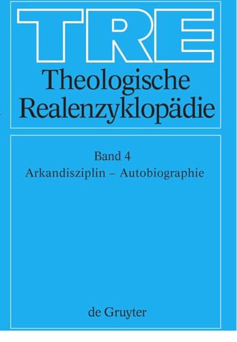 Beispielbild fr Theologische Realenzyklopdie / Arkandisziplin - Autobiographie zum Verkauf von medimops