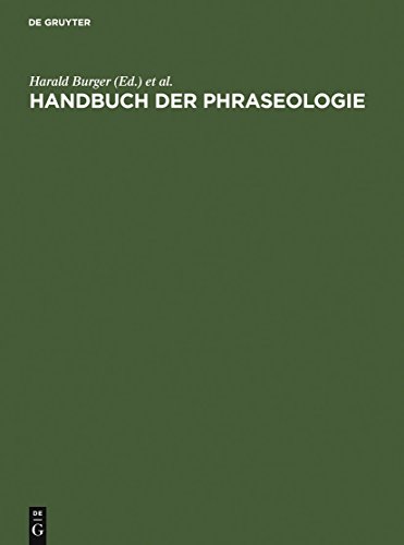 Beispielbild fr Handbuch der Phraseologie zum Verkauf von Bernhard Kiewel Rare Books