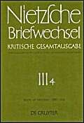 Briefe an Friedrich Nietzsche Januar 1885 - Dezember 1886 (German Edition) (9783110085983) by [???]