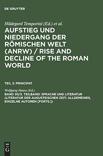 Beispielbild fr Principat: Sprache Und Literatur (Volume 30.2) zum Verkauf von Anybook.com