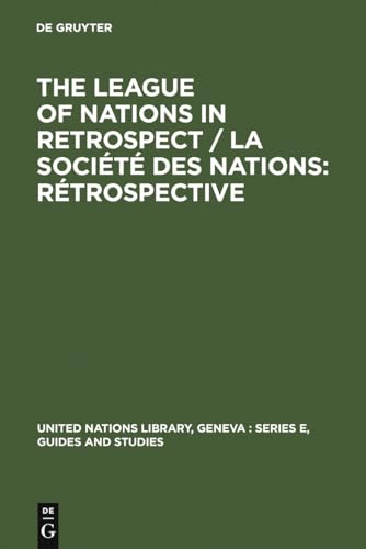 Stock image for The League of Nations in Retrospect: Proceedings of the Symposium for sale by Revaluation Books