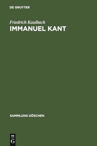 Stock image for Immanuel Kant (Sammlung Gaschen) (German Edition) for sale by Books From California
