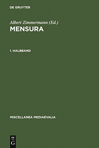 Stock image for Mensura Mass, Zahl, Zahlensymbolik im Mittelalter.16/1, 16/2, erster und zweiter Halbband. for sale by Libresso - das Antiquariat in der Uni
