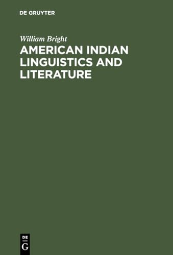 9783110098464: American Indian Linguistics and Literature