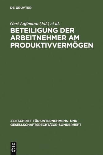 Stock image for Beteiligung der Arbeitnehmer am Produktivverm gen for sale by Ria Christie Collections