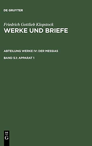 9783110103045: Apparat 1 (Abteilung Werke, Band 5.1)