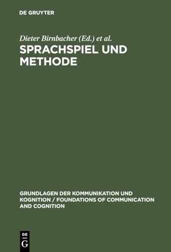 Stock image for Sprachspiel Und Methode: Zum Stand Der Wittgenstein-Diskussion (Foundations of Communication) for sale by Books From California