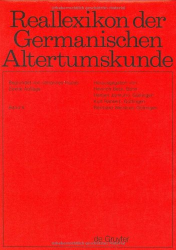 Stock image for Reallexikon Der Germanischen Altertumskunde: Donar-Porr-Einbaum (German Edition) for sale by Midtown Scholar Bookstore