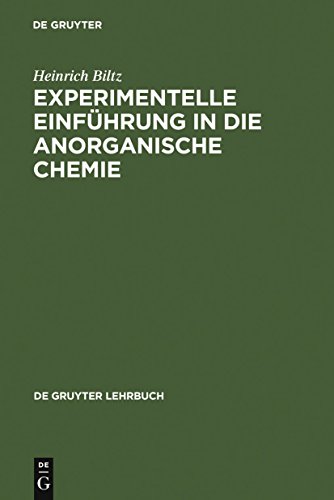 Beispielbild fr Experimentelle Einfhrung in die Anorganische Chemie zum Verkauf von Buchpark