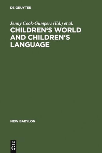 Beispielbild fr Children's Worlds and Children's Language . zum Verkauf von Ganymed - Wissenschaftliches Antiquariat