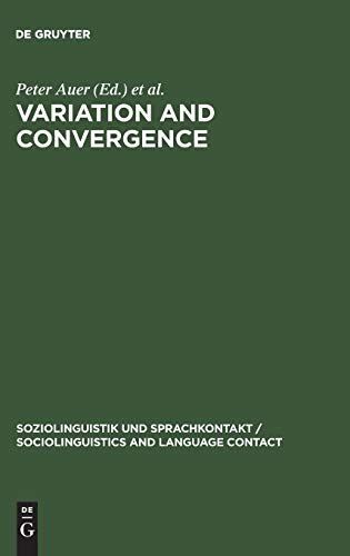 Beispielbild fr Variation and Convergence . Studies in Social Dialectology. zum Verkauf von Ganymed - Wissenschaftliches Antiquariat