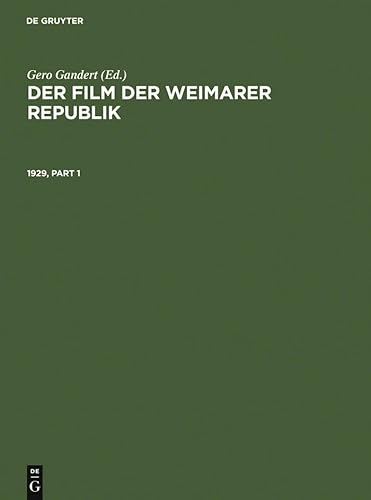 Beispielbild fr FILM DER WEIMARER REPUBLIK: 1929 zum Verkauf von Verlag fr Filmschriften