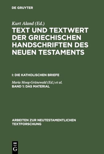 9783110113549: Das Material (Arbeiten zur neutestamentlichen Textforschung, 9) (German Edition)