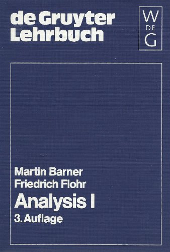 Analysis 1. - Martin ; Flohr, Friedrich Barner