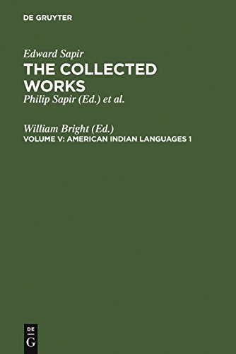 9783110123272: American Indian Languages 1 (The Collected Works of Edward Sapir, 5)