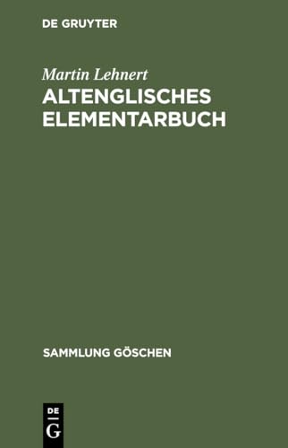Stock image for Altenglisches Elementarbuch for sale by medimops