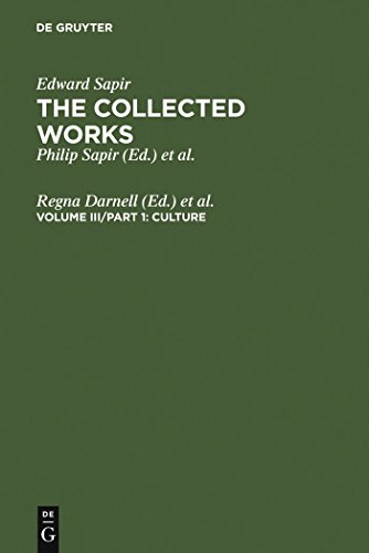 9783110126396: The Collected Works of Edward Sapir: Culture v. 3 (Collected Works of Edward Spair): 03