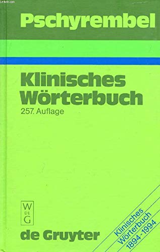 9783110126921: Pschyrembel Klinisches Wrterbuch. (257. Auflage)