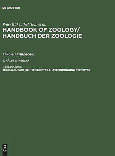 Stock image for Handbook of Zoology/ Handbuch der Zoologie; Tlbd/Part 31; Hymenoptera; Unterordnung Symphyta for sale by Ria Christie Collections