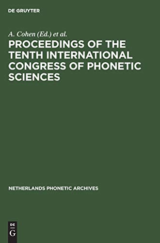 9783110133370: Proceedings of the Tenth International Congress of Phonetic Sciences: 2 B (Netherlands Phonetic Archives, 2 B)