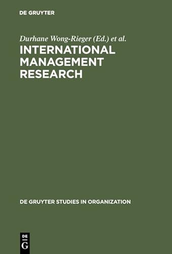 Beispielbild fr International Management Research: Looking to the Future: 46 (De Gruyter Studies in Organization, 46) zum Verkauf von WorldofBooks
