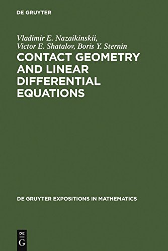 Beispielbild fr Contact Geometry and Linear Differential Equations (De Gruyter Expositions in Mathematics, 6) zum Verkauf von GF Books, Inc.