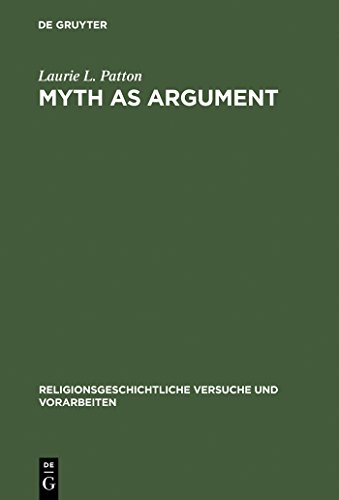9783110138054: Myth as Argument: The Brhaddevata as Canonical Commentary (Religionsgeschichtliche Versuche und Vorarbeiten, 41)