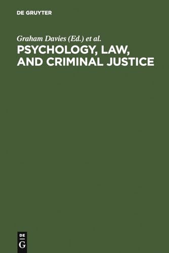 Imagen de archivo de Psychology, Law, and Criminal Justice: International Developments in Research and Practice a la venta por Revaluation Books