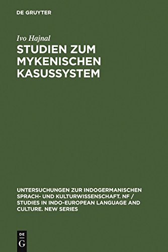 Beispielbild fr Studien zum mykenischen Kasussystem zum Verkauf von Buchfink Das fahrende Antiquariat