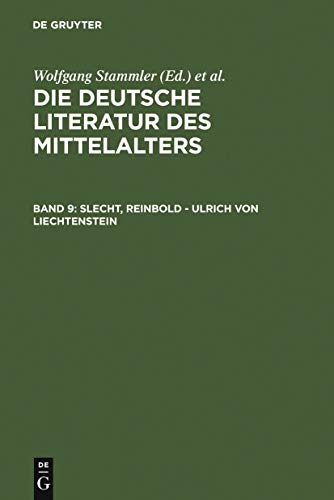 9783110140248: Slecht, Reinbold - Ulrich von Liechtenstein
