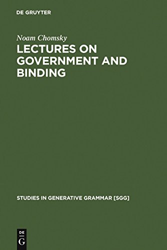 9783110141313: Lectures on Government and Binding: The Pisa Lectures: 9 (Studies in Generative Grammar [SGG], 9)