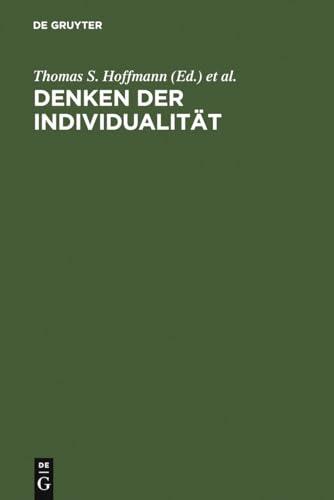 9783110141696: Denken der Individualitt: Festschrift fr Josef Simon zum 65.Geburstag im August 1995