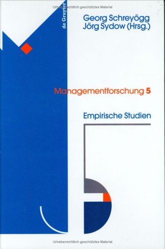 Stock image for Managementforschung. : Empirische Studien for sale by Buchpark