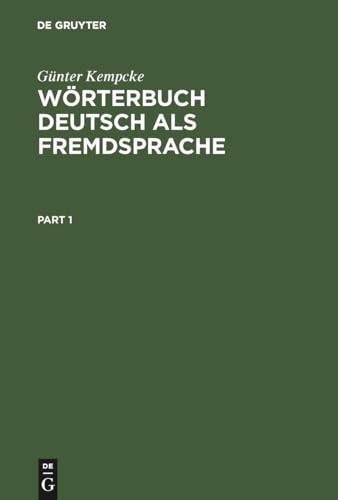 9783110146394: W Rterbuch Deutsch ALS Fremdsprache