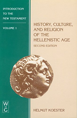 Imagen de archivo de Introduction to the New Testament: History, Culture, and Religion of the Hellenistic Age, Vol.1 a la venta por SecondSale