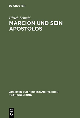 Beispielbild fr Marcion Und Sein Apostolos zum Verkauf von Ria Christie Collections