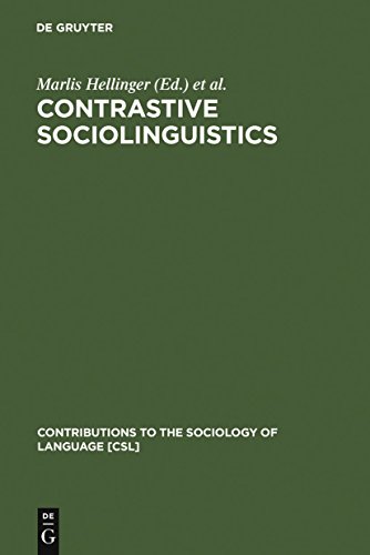 Beispielbild fr Contrastive Sociolinguistics (Volume 71) zum Verkauf von Anybook.com