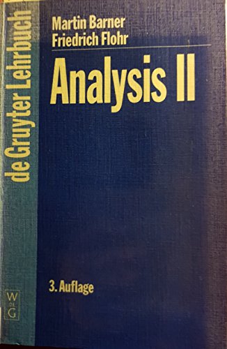 9783110150346: Analysis Ii (de Gruyter Lehrbuch)