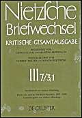 Beispielbild fr Nietzsche Briefweschsel: Kritische Gesamtausgabe (German Edition) zum Verkauf von Books From California