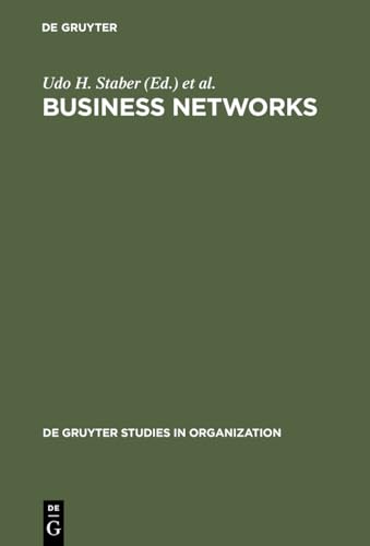 Imagen de archivo de Business Networks: Prospects for Regional Development (de Gruyter Studies in Organization, Band 73) a la venta por medimops