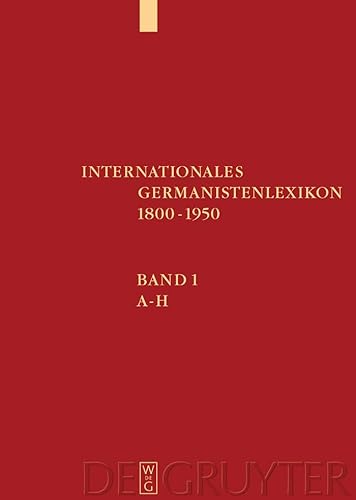 9783110154856: Internationales Germanistenlexikon 1800-1950