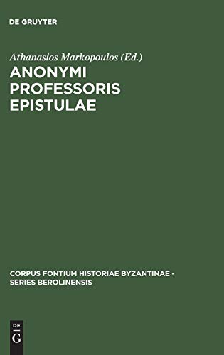 Anonymi Professoris Epistulae.