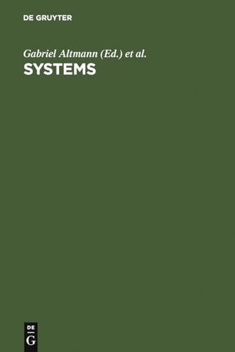 9783110156195: Systems: New Paradigms for the Human Sciences